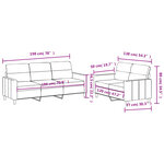vidaXL Ensemble de canapés 2 Pièces avec coussins Rouge bordeaux Tissu
