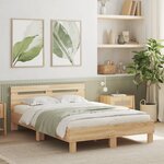 vidaXL Cadre de lit sans matelas chêne sonoma 120x200 cm