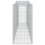 vidaXL Paniers à gabions arqués 10 Pièces 400x50x100/120 cm Fer galvanisé
