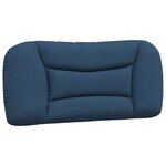 vidaXL Cadre de lit sans matelas bleu 90x190 cm tissu