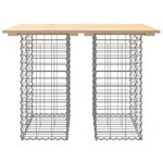 vidaXL Banc de jardin design de gabion 100x70x72 cm bois massif de pin