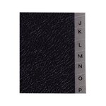Trieur couverture noire grainée 26 compartiments alphabétiques