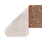 Tapis de marche vidaXL avec dossier en latex Jaune 25x60 cm