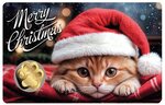 Pièce de monnaie en Or 3000 Francs g 0.031 (1/1000 oz) Millésime 2024 Gold Gift CHRISTMAS CAT 1/1000