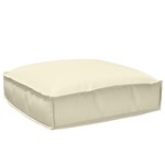 vidaXL Coussin de palette pour siège Crème 50x50x12 cm Tissu Oxford