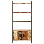 vidaXL Bibliothèque 4 niveaux 80x30x180 cm Bois solide de récupération