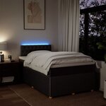 vidaXL Sommier à lattes de lit avec matelas Marron foncé 120x200 cm