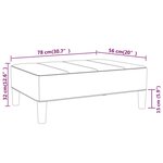 vidaXL Repose-pied Jaune 78x56x32 cm Velours