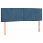 vidaXL Sommier à lattes de lit avec matelas LED Bleu foncé 140x200 cm