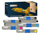Qualitoner x5 toners 44469804 (noir x2 + cyan + magenta + jaune) compatible pour oki