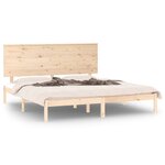 vidaXL Cadre de lit bois massif 180x200 cm super king