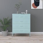 vidaXL Commode Vert menthe 80x35x101 5 cm Acier
