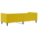 vidaXL Lit de repos sans matelas jaune 80x200 cm velours
