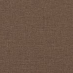 vidaXL Canapé 2 places avec oreillers décoratifs marron 140 cm tissu