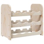 vidaXL Casier à vin 43x25x37 cm bois de pin massif