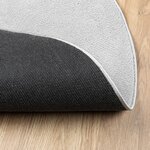 vidaXL Tapis OVIEDO à poils courts gris Ø 80 cm