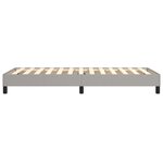 vidaXL Cadre de lit sans matelas gris clair 100x200 cm tissu