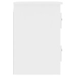 vidaXL Table de chevet murale blanc 41 5x36x53 cm