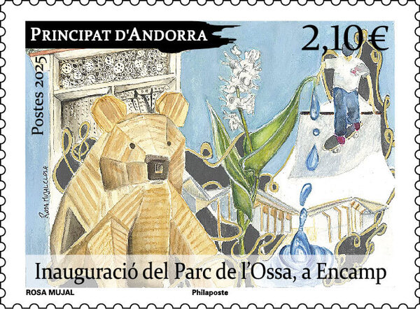 Timbre Andorre - Inauguracio del Parc de l'Ossa, a Encamp