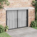 vidaXL Auvent de porte Gris 400x100 cm Polycarbonate