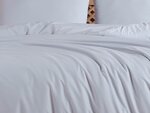 Parure de lit grise unie 240 x 220 cm