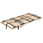 vidaXL Sommier à lattes électrique sans matelas avec 7 zones 80x200 cm