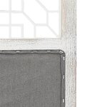vidaXL Cloison de séparation 4 panneaux Gris 140x165 cm Tissu
