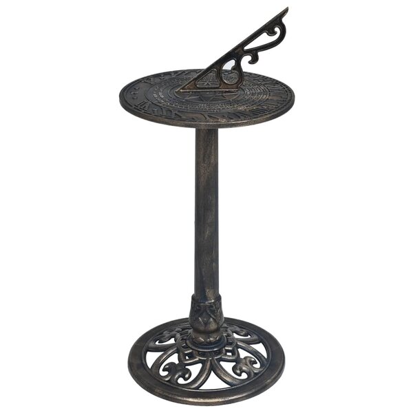 vidaXL Cadran solaire Bronze 35 5x82 cm Plastique