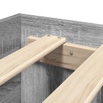 vidaXL Cadre de lit sonoma gris 135x190 cm bois d'ingénierie