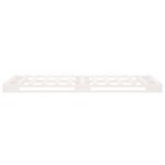 vidaXL Lit de palette Blanc 90x190 cm Bois de pin massif Simple