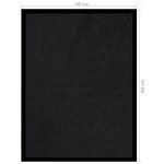 vidaXL Paillasson Noir 40x60 cm