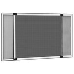 vidaXL Moustiquaire extensible pour fenêtres Blanc (100-193)x75 cm