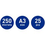 Leitz pochettes de plastification ilam 250 microns a3 25 pièces