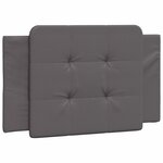 vidaXL Cadre de lit avec LED sans matelas gris 100x200 cm