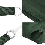 vidaXL Voile d'ombrage 160 g/m² Vert foncé 4x5 m PEHD