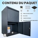La plus grande boîte à colis disponible - ParcelXL® - Boîte à colis autonome - 105 5*60*60 cm - XXXXL