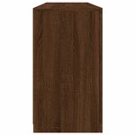 vidaXL Buffet avec lumières LED chêne marron 163x37x67 cm