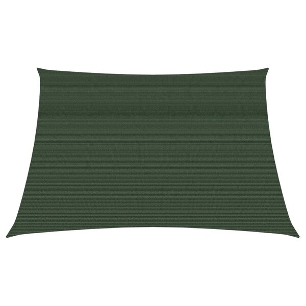 vidaXL Voile d'ombrage 160 g/m² Vert foncé 4/5x4 m PEHD