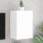 vidaXL Meuble TV mural blanc 40 5x30x60 cm bois d'ingénierie
