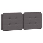 vidaXL Cadre de lit sans matelas gris 140x200 cm similicuir