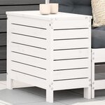vidaXL Repose-pied de jardin blanc 62x31 5x52 cm bois de pin massif