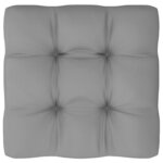 vidaXL Pouf palette de jardin Bois de pin imprégné de blanc
