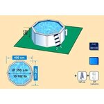 Gre piscine hors sol 350x120 cm blanc