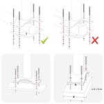 vidaXL Auvent latéral rétractable de patio 100x300 cm Bleu