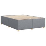 vidaXL Cadre de lit sans matelas gris clair 140x190 cm tissu