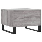 vidaXL Tables basses 2 Pièces sonoma gris 50x46x35 cm bois d'ingénierie