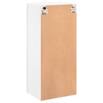 vidaXL Meuble TV mural blanc 40 5x30x90 cm bois d'ingénierie