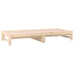 vidaXL Lit coulissant 2x(80x200) cm Bois de pin massif