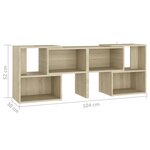 vidaXL Meuble TV Chêne sonoma 104x30x52 cm Bois d'ingénierie