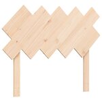 vidaXL Cadre de lit et tête de lit 100x200 cm bois massif